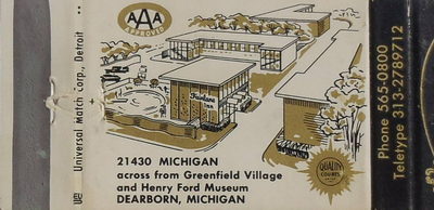 Fairlane Inn - Matchbook (newer photo)